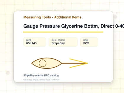 Gauge Pressure Glycerine Bottm, Direct 0-400bar 100mm G1/2" - Measuring Tools - Additional Items - IMPA 653145 - UOM PCS