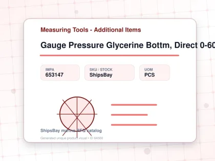 Gauge Pressure Glycerine Bottm, Direct 0-600bar 80mm G1/2" - Measuring Tools - Additional Items - IMPA 653147 - UOM PCS