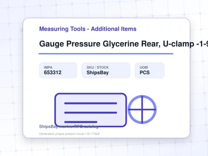Gauge Pressure Glycerine Rear, U-clamp -1-9bar 100mm G1/2" - Measuring Tools - Additional Items - IMPA 653312 - UOM PCS
