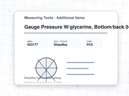 Gauge Pressure W/glycerine, Bottom/back 0-25bar 100mm G1/2 - Measuring Tools - Additional Items - IMPA 653177 - UOM PCS