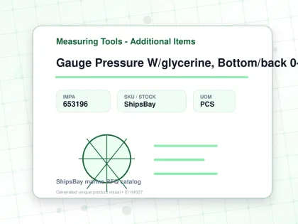 Gauge Pressure W/glycerine, Bottom/back 0-600bar 63mm G1/4 - Measuring Tools - Additional Items - IMPA 653196 - UOM PCS