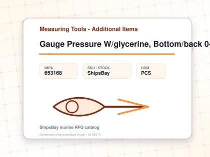 Gauge Pressure W/glycerine, Bottom/back 0-6bar 100mm G1/2" - Measuring Tools - Additional Items - IMPA 653168 - UOM PCS