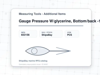 Gauge Pressure W/glycerine, Bottom/back -1-3bar 100mm G1/2 - Measuring Tools - Additional Items - IMPA 653156 - UOM PCS