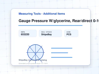 Gauge Pressure W/glycerine, Rear/direct 0-10bar 80mm G1/2" - Measuring Tools - Additional Items - IMPA 653220 - UOM PCS