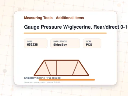 Gauge Pressure W/glycerine, Rear/direct 0-160bar 80mm G1/2 - Measuring Tools - Additional Items - IMPA 653238 - UOM PCS