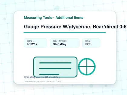 Gauge Pressure W/glycerine, Rear/direct 0-6bar 80mm G1/2" - Measuring Tools - Additional Items - IMPA 653217 - UOM PCS