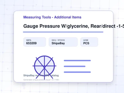 Gauge Pressure W/glycerine, Rear/direct -1-5bar 100mm G1/2 - Measuring Tools - Additional Items - IMPA 653209 - UOM PCS