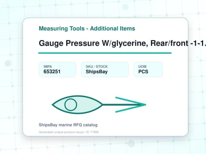 Gauge Pressure W/glycerine, Rear/front -1-1.5bar 63mm G1/4 - Measuring Tools - Additional Items - IMPA 653251 - UOM PCS