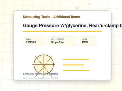 Gauge Pressure W/glycerine, Rear/u-clamp 0-25bar 63mm G1/4 - Measuring Tools - Additional Items - IMPA 653325 - UOM PCS