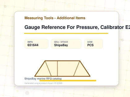 Gauge Reference For Pressure, Calibrator E2(1000)0-1000bar - Measuring Tools - Additional Items - IMPA 651644 - UOM PCS