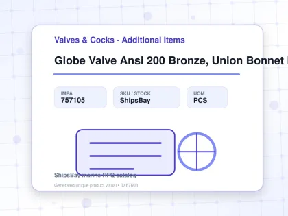 Globe Valve Ansi 200 Bronze, Union Bonnet Npt #1410 1" - Valves & Cocks - Additional Items - IMPA 757105 - UOM PCS