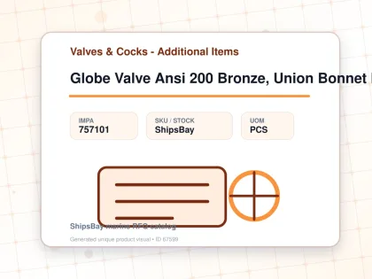 Globe Valve Ansi 200 Bronze, Union Bonnet Npt #1410 1/4" - Valves & Cocks - Additional Items - IMPA 757101 - UOM PCS