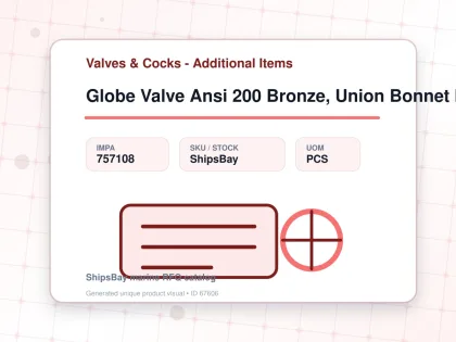 Globe Valve Ansi 200 Bronze, Union Bonnet Npt #1410 2" - Valves & Cocks - Additional Items - IMPA 757108 - UOM PCS