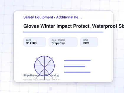Gloves Winter Impact Protect, Waterproof Size M(eu8) - Safety Equipment - Additional Items - IMPA 314508 - UOM PRS