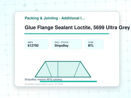 Glue Flange Sealant Loctite, 5699 Ultra Grey Rtv 95grm - Packing & Jointing - Additional Items - IMPA 812792 - UOM BTL