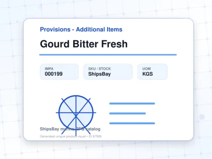 Gourd Bitter Fresh - Provisions - Additional Items - IMPA 000199 - UOM KGS