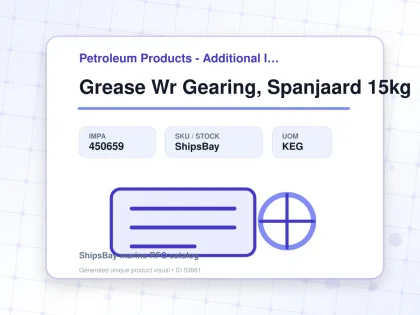 Grease Wr Gearing, Spanjaard 15kg - Petroleum Products - Additional Items - IMPA 450659 - UOM KEG