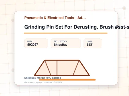 Grinding Pin Set For Derusting, Brush #sst-set-2001og - Pneumatic & Electrical Tools - Additional Items - IMPA 592097 - UOM SET