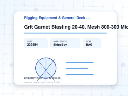 Grit Garnet Blasting 20-40, Mesh 800-300 Micron 25kgs - Rigging Equipment & General Deck Items - Additional Items - IMPA 232984 - UOM BAG
