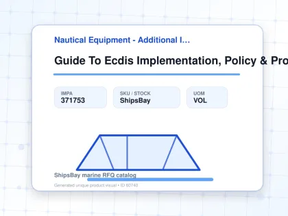 Guide To Ecdis Implementation, Policy & Procedures Np232 - Nautical Equipment - Additional Items - IMPA 371753 - UOM VOL