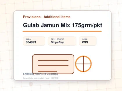 Gulab Jamun Mix 175grm/pkt - Provisions - Additional Items - IMPA 004893 - UOM KGS