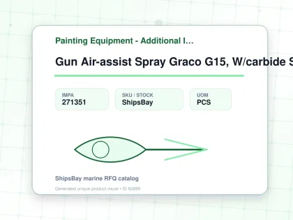 Gun Air-assist Spray Graco G15, W/carbide Seat #24c853 - Painting Equipment - Additional Items - IMPA 271351 - UOM PCS
