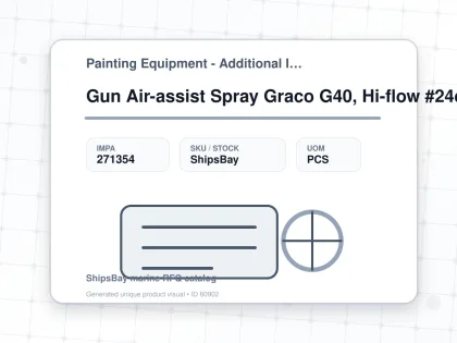 Gun Air-assist Spray Graco G40, Hi-flow #24c856 - Painting Equipment - Additional Items - IMPA 271354 - UOM PCS