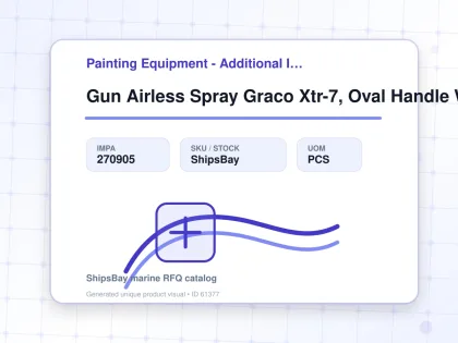 Gun Airless Spray Graco Xtr-7, Oval Handle W/tip #xtr702 - Painting Equipment - Additional Items - IMPA 270905 - UOM PCS