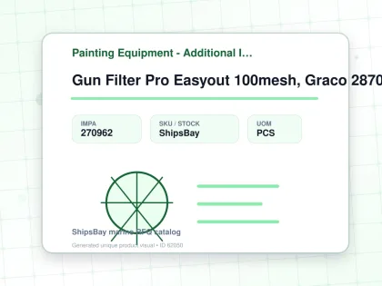 Gun Filter Pro Easyout 100mesh, Graco 287033 - Painting Equipment - Additional Items - IMPA 270962 - UOM PCS