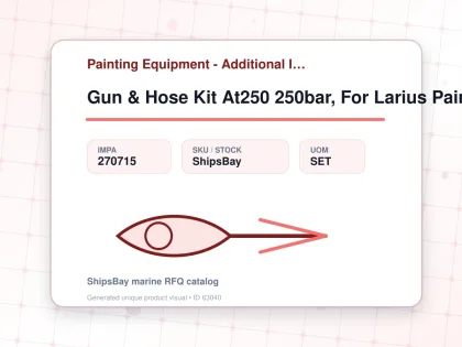 Gun & Hose Kit At250 250bar, For Larius Paint Sprayer - Painting Equipment - Additional Items - IMPA 270715 - UOM SET