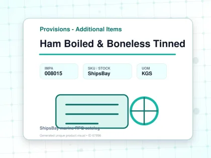 Ham Boiled & Boneless Tinned - Provisions - Additional Items - IMPA 008015 - UOM KGS