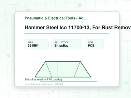 Hammer Steel Ico 11700-13, For Rust Removal Machine - Pneumatic & Electrical Tools - Additional Items - IMPA 591991 - UOM PCS