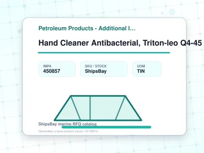 Hand Cleaner Antibacterial, Triton-leo Q4-45 4.5kg - Petroleum Products - Additional Items - IMPA 450857 - UOM TIN