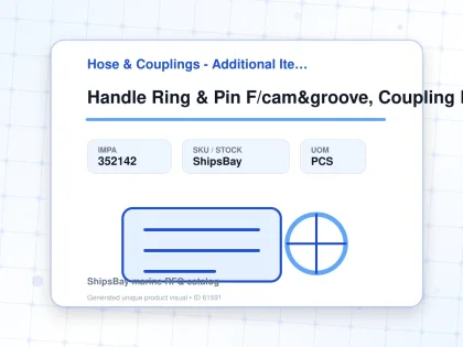 Handle Ring & Pin F/cam&groove, Coupling Brass 1-1/4" Sm990033 - Hose & Couplings - Additional Items - IMPA 352142 - UOM PCS