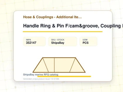 Handle Ring & Pin F/cam&groove, Coupling Brass 4" Sm990101 - Hose & Couplings - Additional Items - IMPA 352147 - UOM PCS