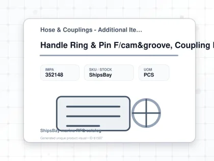 Handle Ring & Pin F/cam&groove, Coupling Brass 5" Sm990126 - Hose & Couplings - Additional Items - IMPA 352148 - UOM PCS