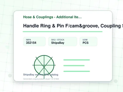 Handle Ring & Pin F/cam&groove, Coupling S.steel 1-1/4" - Hose & Couplings - Additional Items - IMPA 352154 - UOM PCS