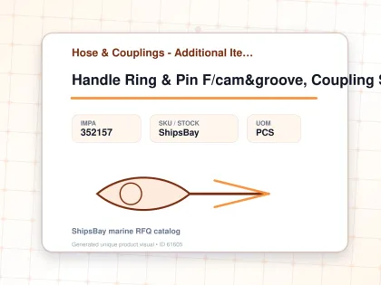 Handle Ring & Pin F/cam&groove, Coupling S.steel 2-1/2" - Hose & Couplings - Additional Items - IMPA 352157 - UOM PCS