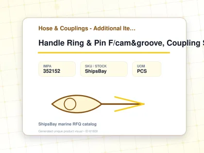 Handle Ring & Pin F/cam&groove, Coupling S.steel 3/4" Sm990020 - Hose & Couplings - Additional Items - IMPA 352152 - UOM PCS