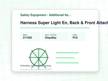 Harness Super Light En, Back & Front Attach S 10152174 - Safety Equipment - Additional Items - IMPA 311520 - UOM PCS