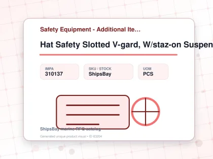 Hat Safety Slotted V-gard, W/staz-on Suspension Blgreen M - Safety Equipment - Additional Items - IMPA 310137 - UOM PCS