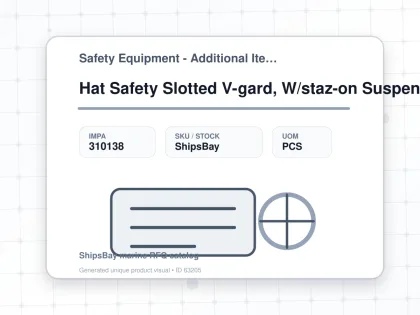 Hat Safety Slotted V-gard, W/staz-on Suspension Gold M - Safety Equipment - Additional Items - IMPA 310138 - UOM PCS