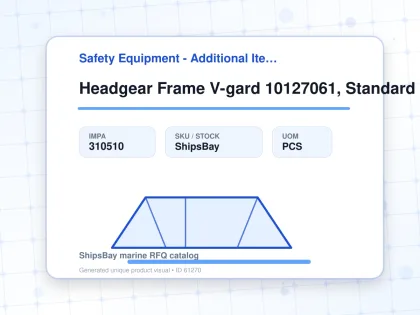 Headgear Frame V-gard 10127061, Standard Without Visor - Safety Equipment - Additional Items - IMPA 310510 - UOM PCS