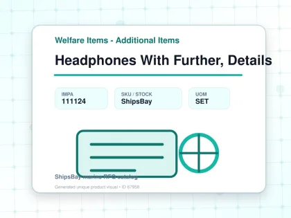 Headphones With Further, Details - Welfare Items - Additional Items - IMPA 111124 - UOM SET