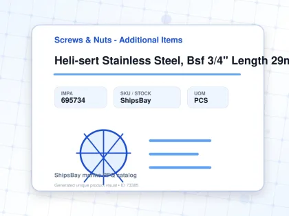 Heli-sert Stainless Steel, Bsf 3/4" Length 29mm - Screws & Nuts - Additional Items - IMPA 695734 - UOM PCS