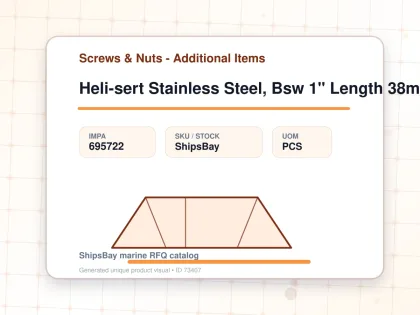 Heli-sert Stainless Steel, Bsw 1" Length 38mm - Screws & Nuts - Additional Items - IMPA 695722 - UOM PCS