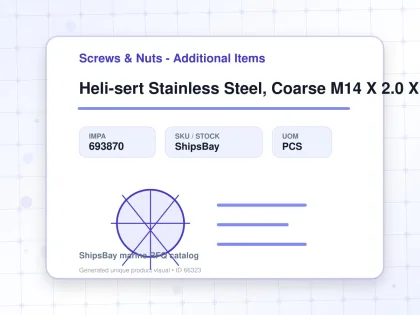 Heli-sert Stainless Steel, Coarse M14 X 2.0 X 42mm - Screws & Nuts - Additional Items - IMPA 693870 - UOM PCS