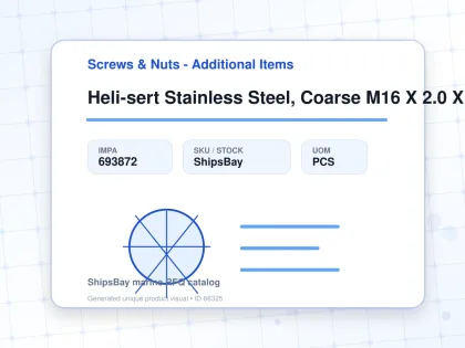 Heli-sert Stainless Steel, Coarse M16 X 2.0 X 24mm - Screws & Nuts - Additional Items - IMPA 693872 - UOM PCS