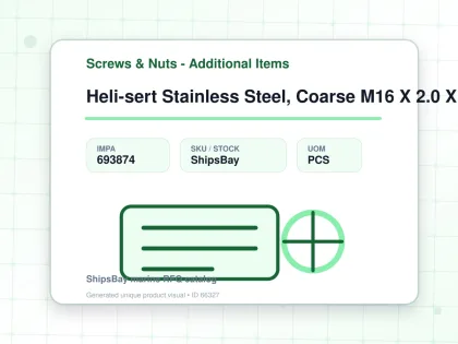 Heli-sert Stainless Steel, Coarse M16 X 2.0 X 40mm - Screws & Nuts - Additional Items - IMPA 693874 - UOM PCS