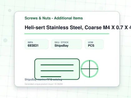 Heli-sert Stainless Steel, Coarse M4 X 0.7 X 4mm - Screws & Nuts - Additional Items - IMPA 693831 - UOM PCS